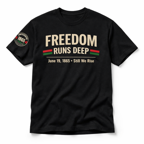 Freedom Runs Deep Juneteenth unisex