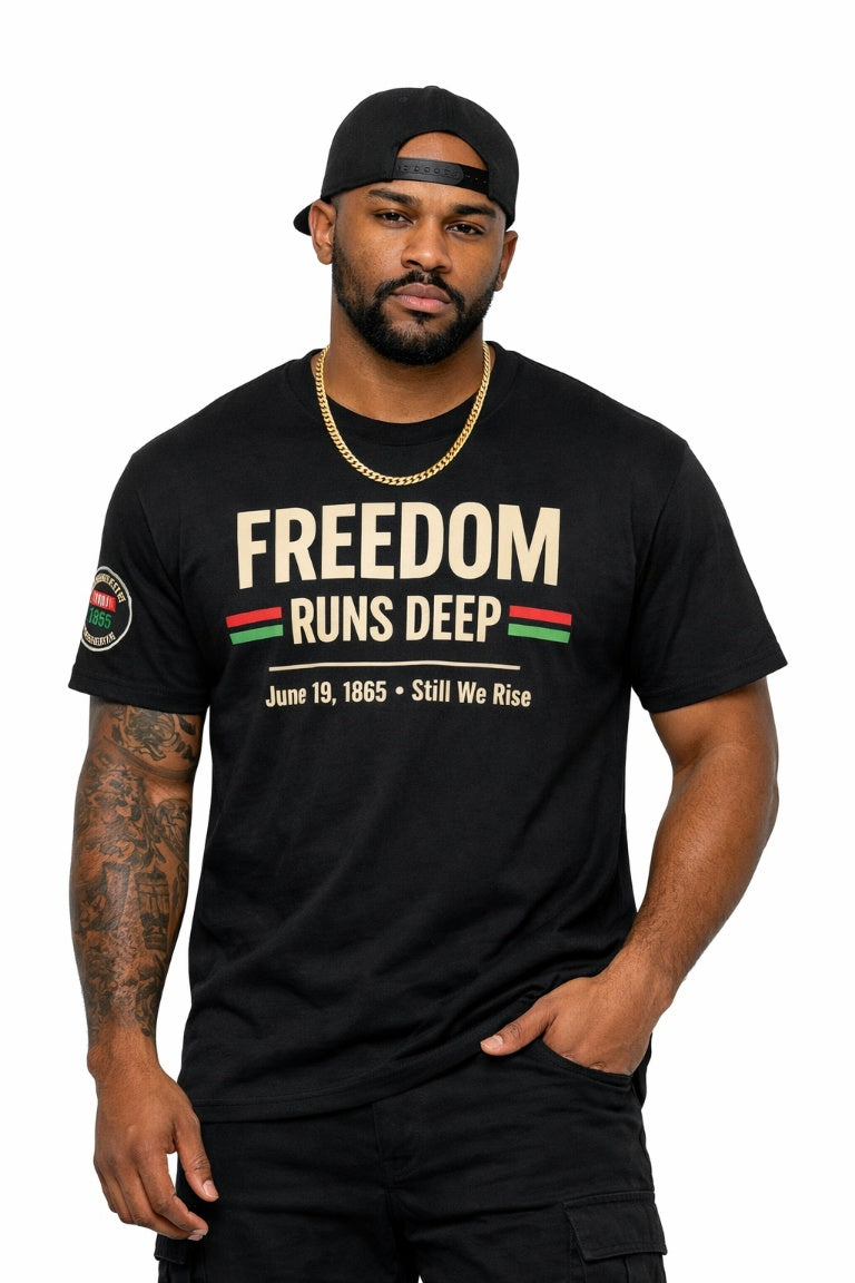 Freedom Runs Deep Juneteenth unisex