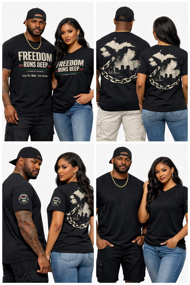 Freedom Runs Deep Juneteenth unisex