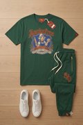 SUCKAFREE UNIVERSITY: THE SFU HEAVYWEIGHT STREETWEAR JOGGERS (FOREST GREEN)