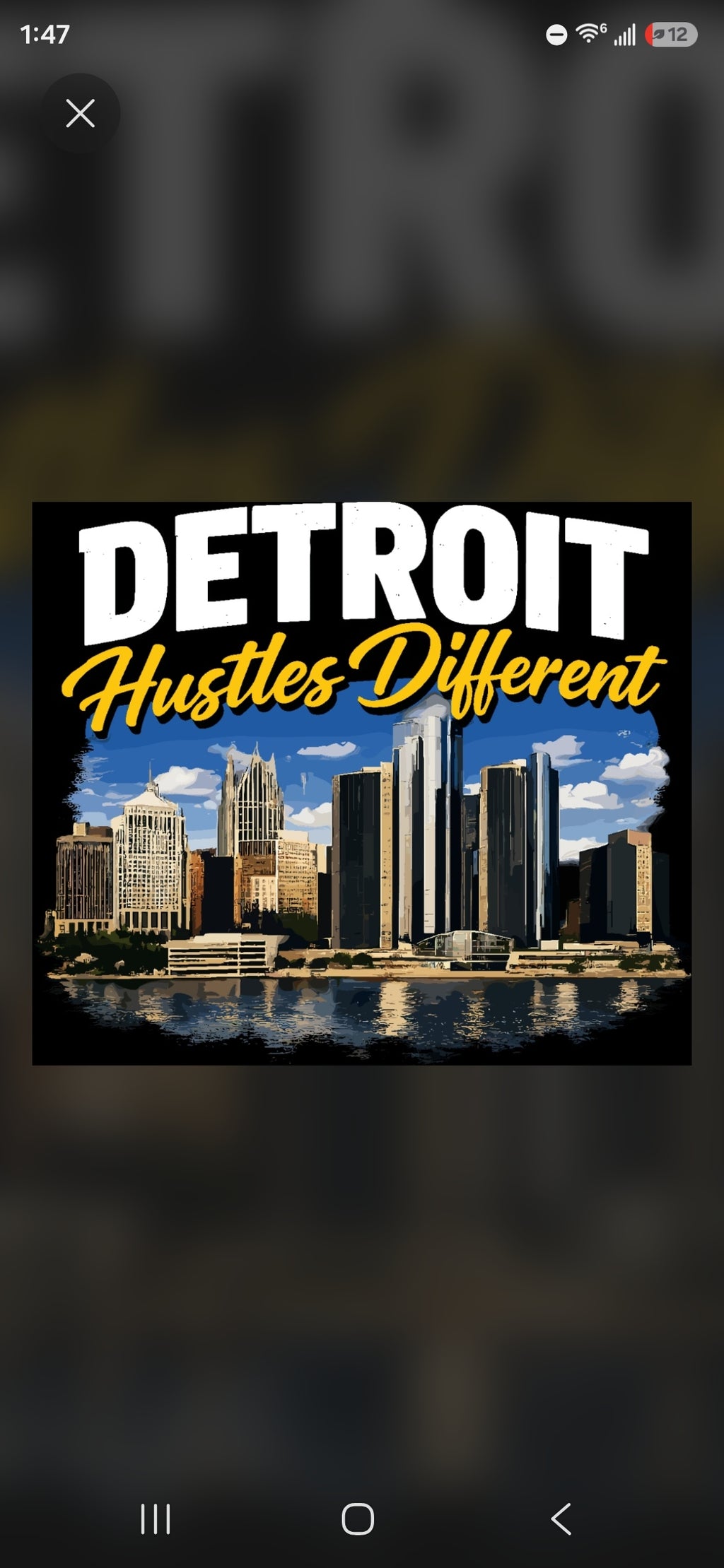 SUCKAFREE UNIVERSITY: "Detroit Hustles Different" Tee (Black)