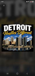 SUCKAFREE UNIVERSITY: "Detroit Hustles Different" Tee (Black)